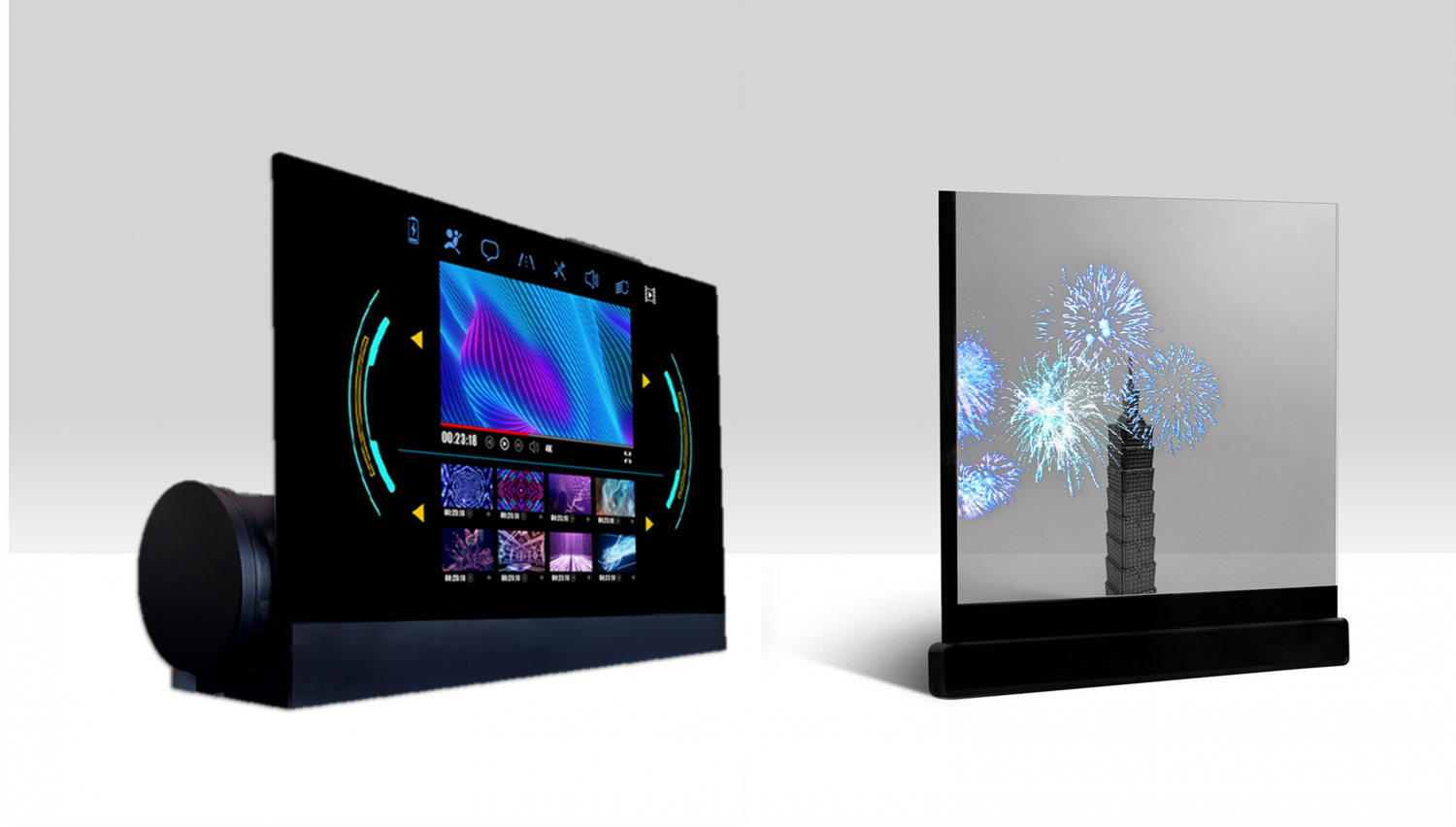 可卷式、折迭性、高透明